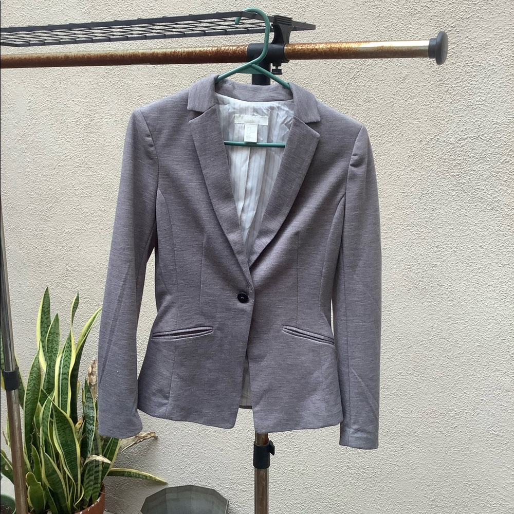 H&M like new knit blazer sz4